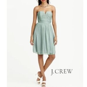 J CREW Nadia Silk & Chiffon Dress - 8